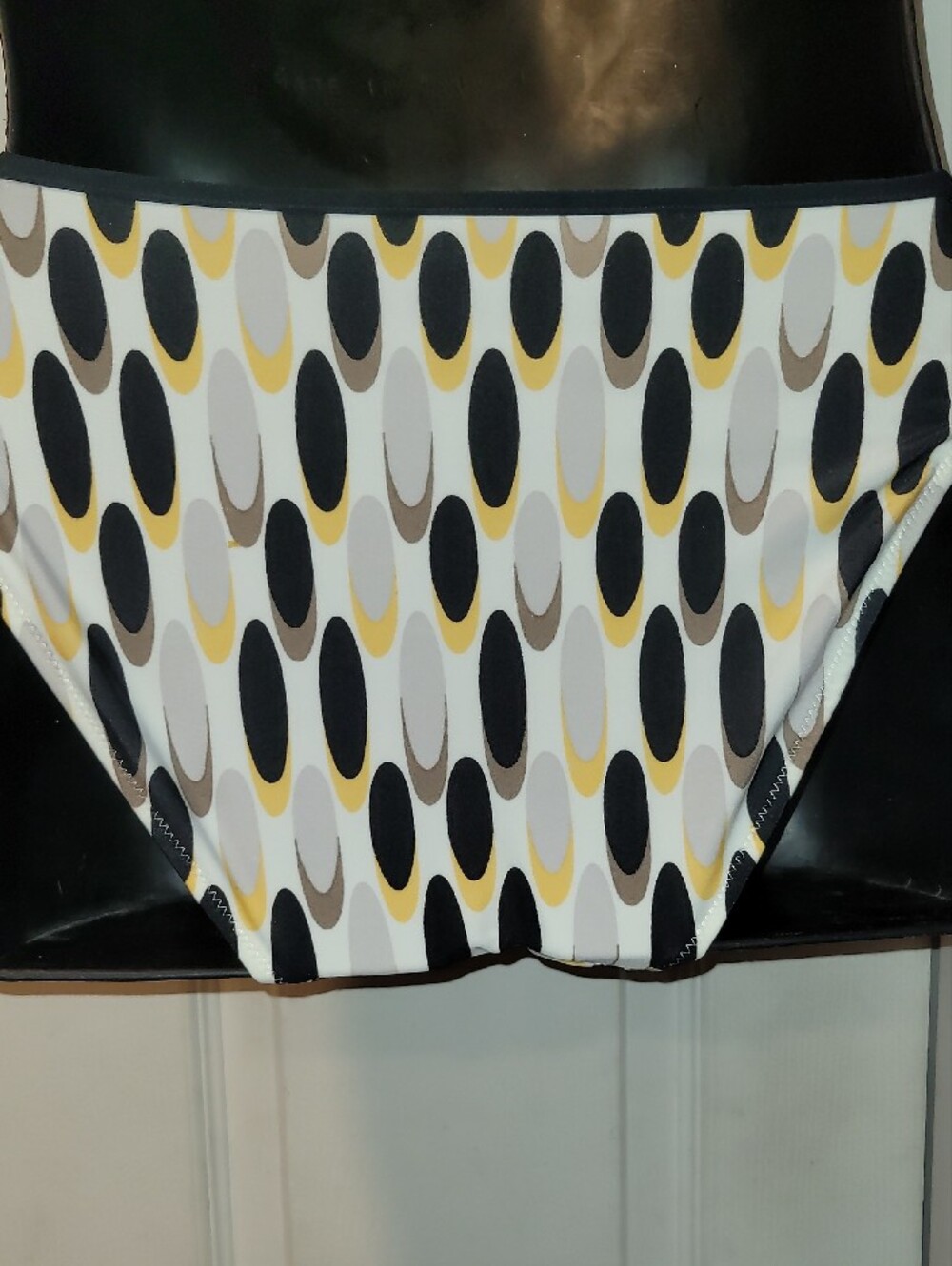 Fantasie White Bikini Set with Black and Mustard Oval Print - Picture 7 of 7